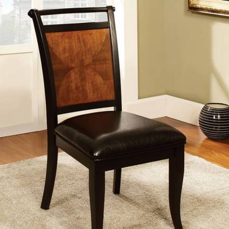 SALIDA I SIDE CHAIR Acacia & Black Finish